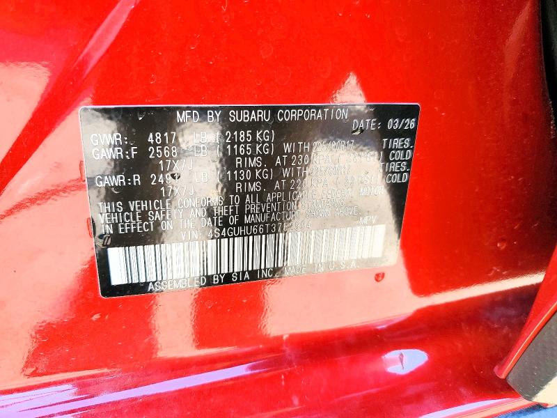 Продаж на аукціоні авто 2026 Subaru Crosstrek, vin: 4S4GUHU66T3752994, номер лоту: 57367496