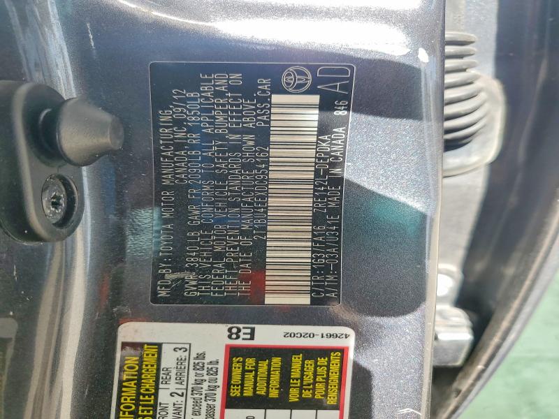 2013 Toyota Corolla მანქანა იყიდება აუქციონზე, vin: 2T1BU4EEXDC954162, აუქციონის ნომერი: 56522556