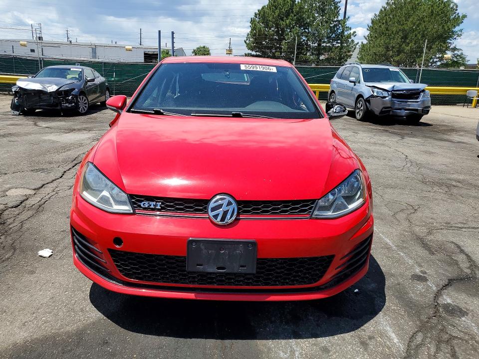 Auction sale of the 2016 Volkswagen Gti, vin: 3VW5T7AU6GM036075, lot number: 55991906