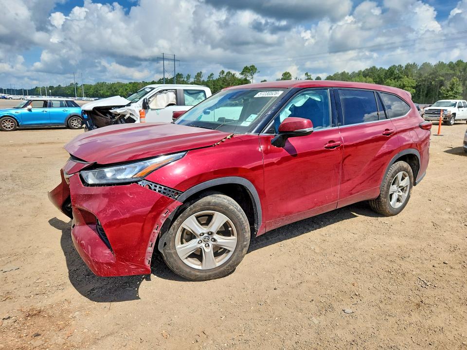 2020 Toyota Highlander მანქანა იყიდება აუქციონზე, vin: 5TDZZRAHXLS009747, აუქციონის ნომერი: 57230526