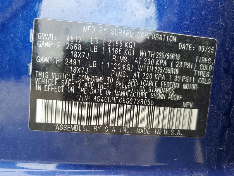 Продажа на аукционе авто 2025 Subaru Crosstrek, vin: 4S4GUHF66S3738055, номер лота: 56341996