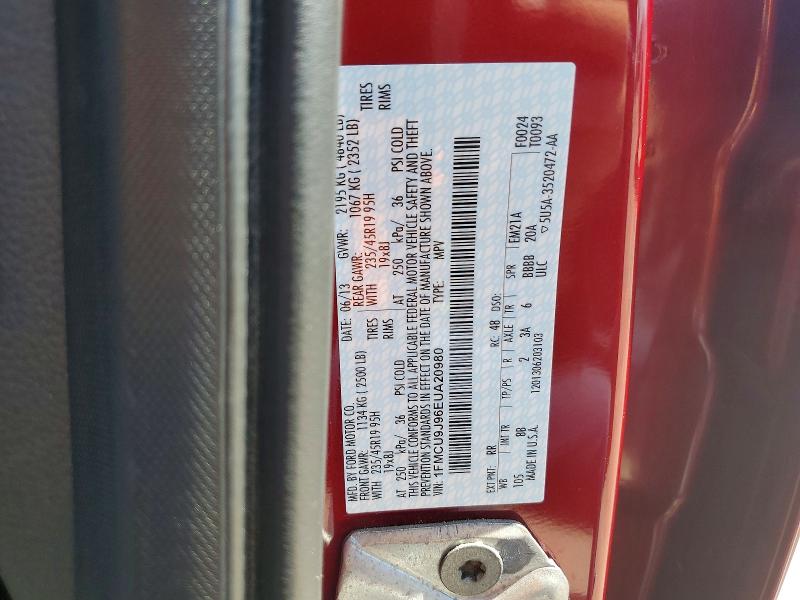 55516226 :رقم المزاد ، 1FMCU9J96EUA20980 vin ، 2014 Ford Escape مزاد بيع