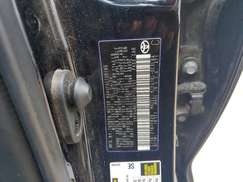 Aukcja sprzedaży 2024 Toyota Corolla, vin: 5YFB4MDE5RP156757, numer aukcji: 57314406