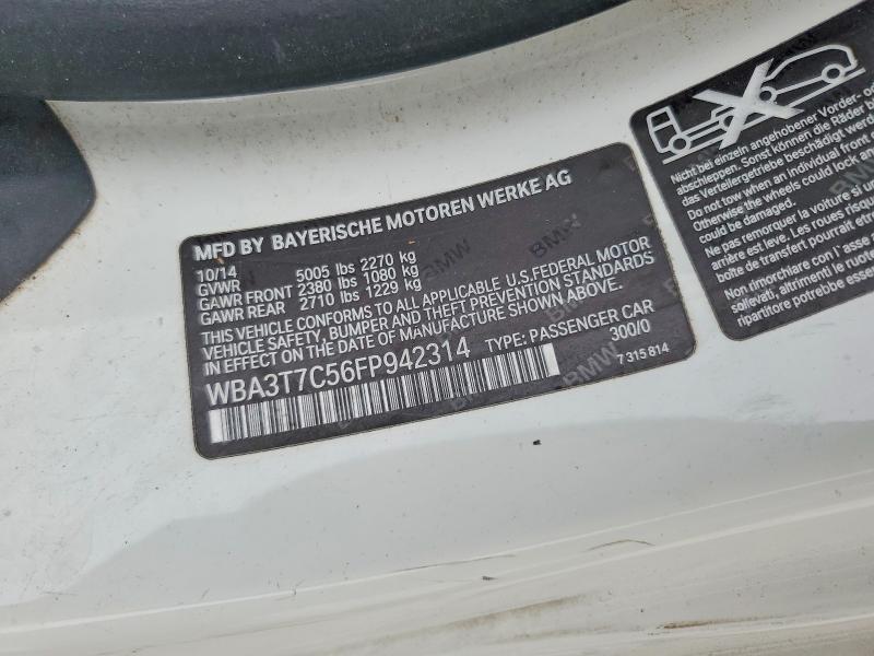 2015 Bmw 435 მანქანა იყიდება აუქციონზე, vin: WBA3T7C56FP942314, აუქციონის ნომერი: 55654796