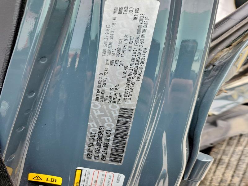 56046296 :رقم المزاد ، 1C4PJXDG9RW246731 vin ، 2024 Jeep Wrangler مزاد بيع