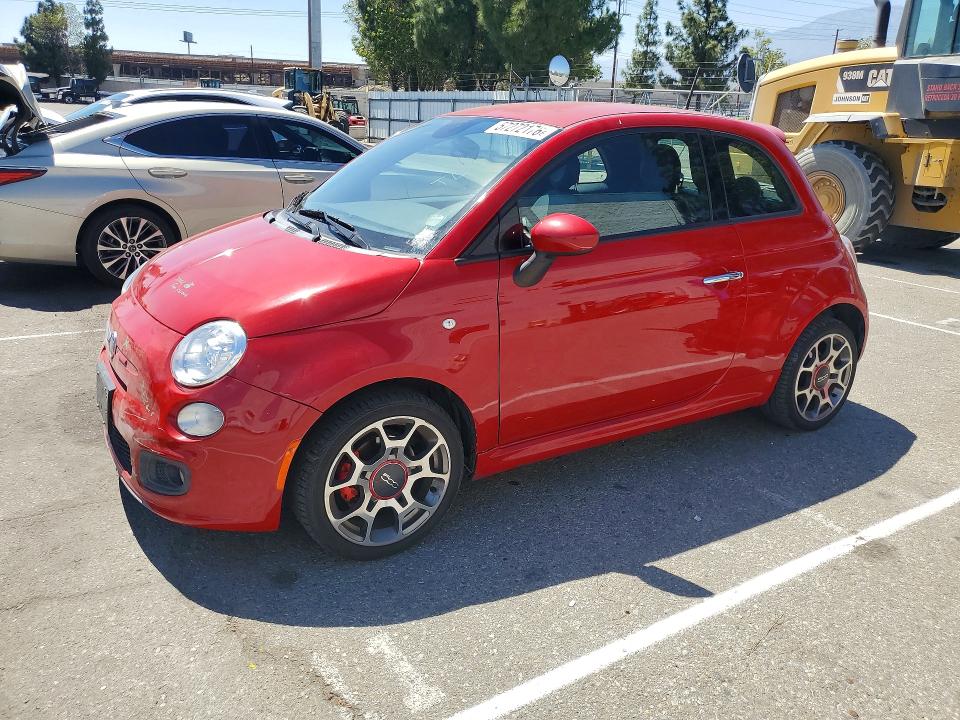 2014 Fiat 500 მანქანა იყიდება აუქციონზე, vin: 3C3CFFBR7ET267659, აუქციონის ნომერი: 57272176