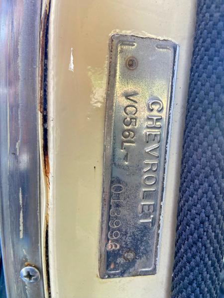 58954476 :رقم المزاد ، VC56L013996 vin ، 1956 Chevrolet Bel Air مزاد بيع