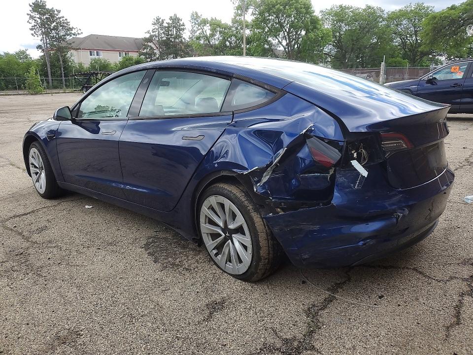 2022 Tesla Model 3 მანქანა იყიდება აუქციონზე, vin: 5YJ3E1EA0NF371576, აუქციონის ნომერი: 57933186