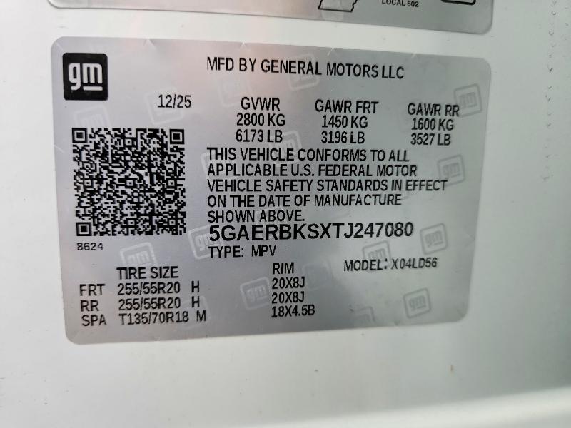 Aukcja sprzedaży 2026 Buick Enclave, vin: 5GAERBKSXTJ247080, numer aukcji: 59533676