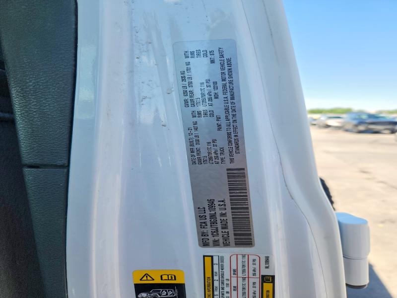 2022 Jeep Gladiator მანქანა იყიდება აუქციონზე, vin: 1C6JJTBG8NL109946, აუქციონის ნომერი: 57569816