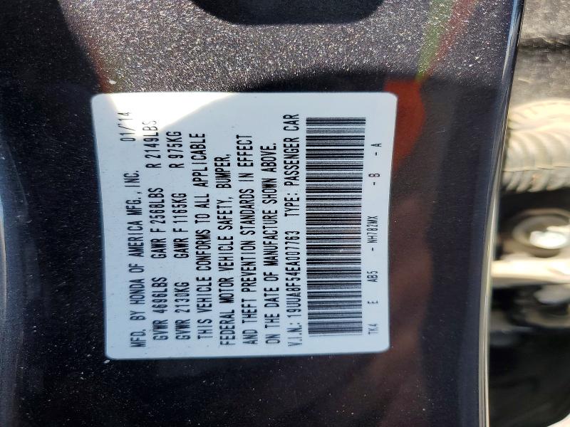 55898766 :رقم المزاد ، 19UUA8F54EA007763 vin ، 2014 Acura Tl مزاد بيع