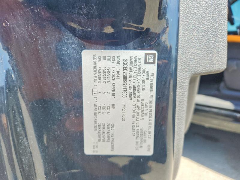 Auction sale of the 2009 Chevrolet Silverado, vin: 3GCEC23089G117905, lot number: 55836406