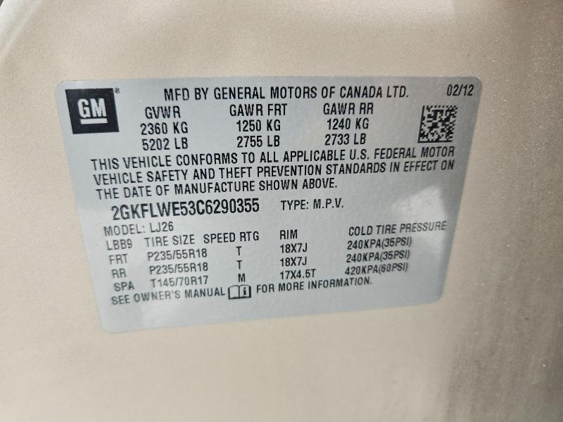 Продажа на аукционе авто 2012 Gmc Terrain, vin: 2GKFLWE53C6290355, номер лота: 58930236