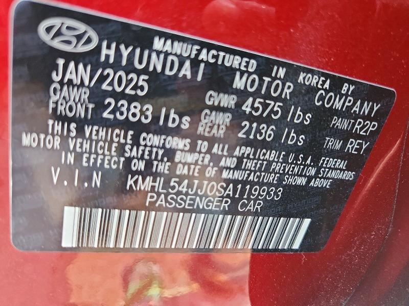 Aukcja sprzedaży 2025 Hyundai Sonata Hybrid, vin: KMHL54JJ0SA119933, numer aukcji: 58294266