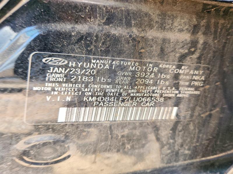 Aukcja sprzedaży 2020 Hyundai Elantra, vin: KMHD84LF7LU066538, numer aukcji: 56335016