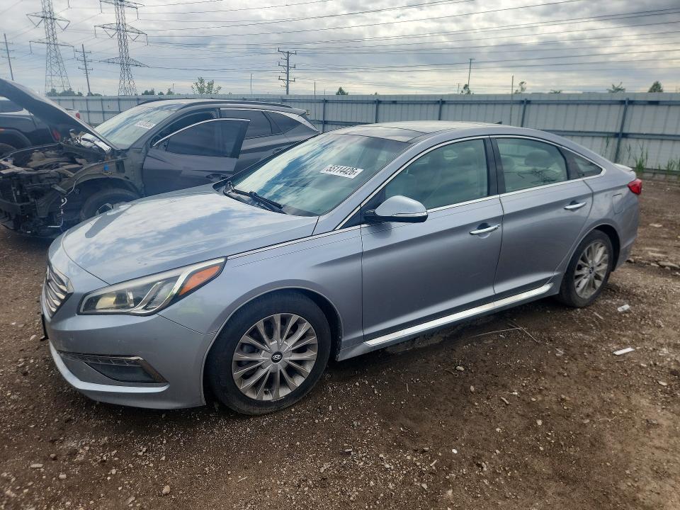 Auction sale of the 2015 Hyundai Sonata, vin: 5NPE34AFXFH227358, lot number: 55114426