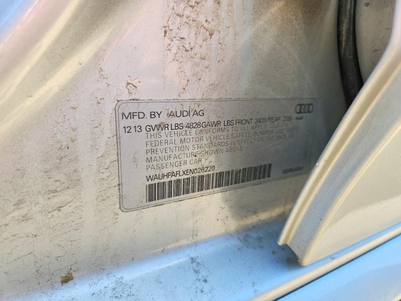 Продаж на аукціоні авто 2014 Audi A4, vin: WAUHFAFLXEN026220, номер лоту: 55432366