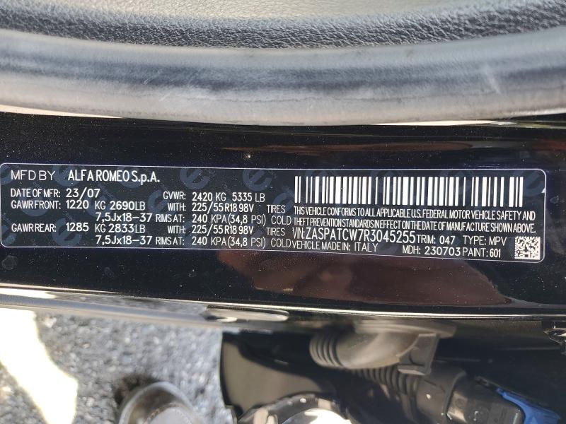 Aukcja sprzedaży 2024 Alfa Romeo Tonale, vin: ZASPATCW7R3045255, numer aukcji: 55724756