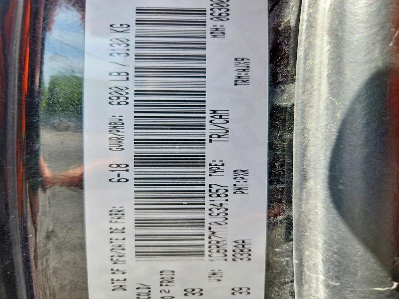2018 Ram 1500 მანქანა იყიდება აუქციონზე, vin: 1C6RR7MT0JS341857, აუქციონის ნომერი: 55564466