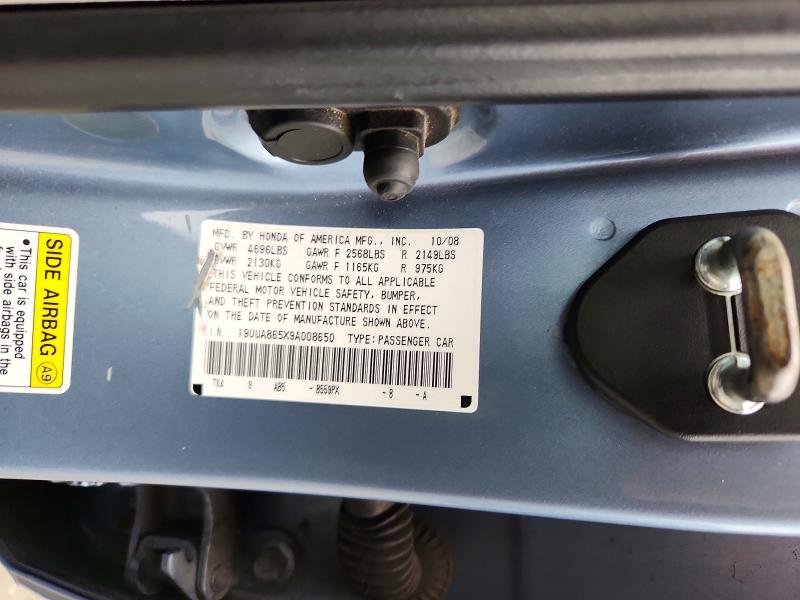 58803346 :رقم المزاد ، 19UUA865X9A008650 vin ، 2009 Acura Tl مزاد بيع