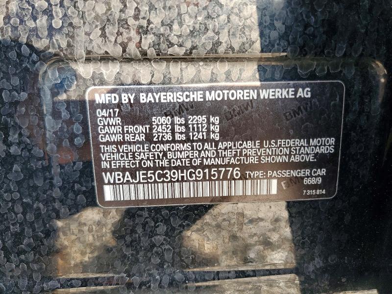 Продаж на аукціоні авто 2017 Bmw 540, vin: WBAJE5C39HG915776, номер лоту: 57674426