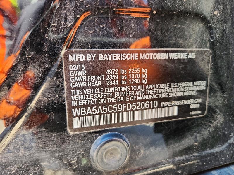 Продажа на аукционе авто 2015 Bmw 528, vin: WBA5A5C59FD520610, номер лота: 57962356