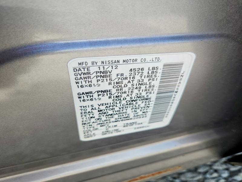 Продажа на аукционе авто 2013 Nissan Rogue, vin: JN8AS5MV6DW620599, номер лота: 57333636
