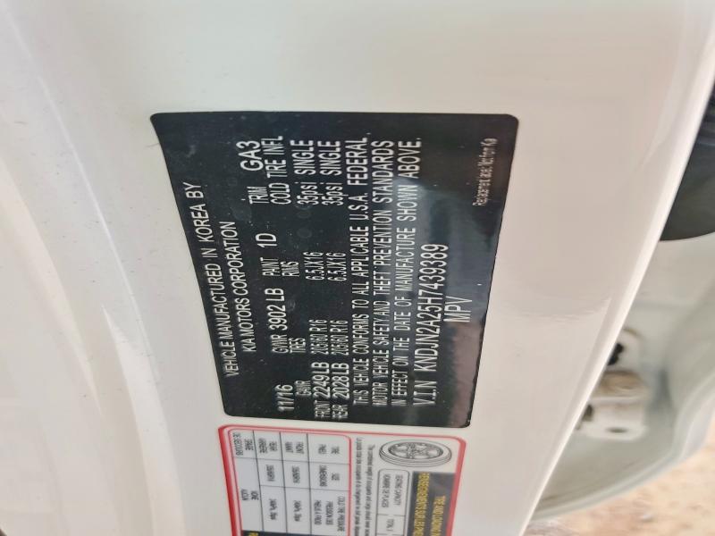 2017 Kia Soul მანქანა იყიდება აუქციონზე, vin: KNDJN2A25H7439389, აუქციონის ნომერი: 58767926