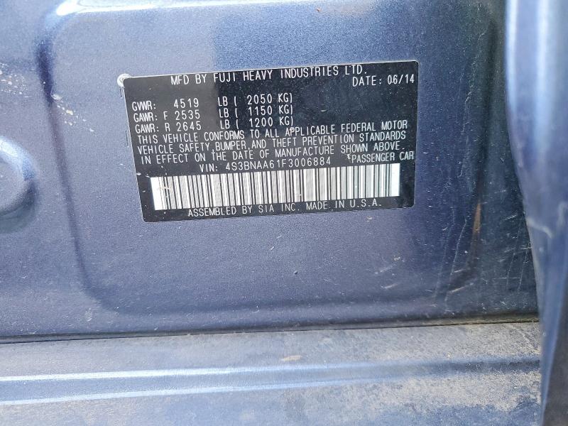 Продажа на аукционе авто 2015 Subaru Legacy, vin: 4S3BNAA61F3006884, номер лота: 57394916
