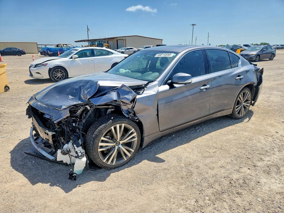 58814556 :رقم المزاد ، JN1EV7CR0NM340617 vin ، 2022 Infiniti Q50 مزاد بيع