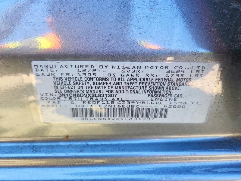 Продаж на аукціоні авто 2025 Nissan Versa, vin: 3N1CN8DVXSL831307, номер лоту: 57222206