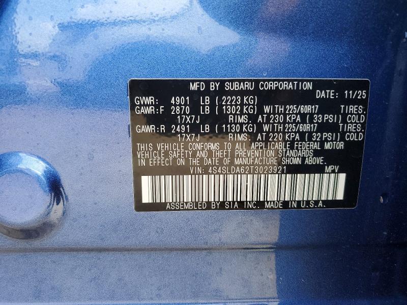 Продажа на аукционе авто 2026 Subaru Forester, vin: 4S4SLDA62T3023921, номер лота: 54517066