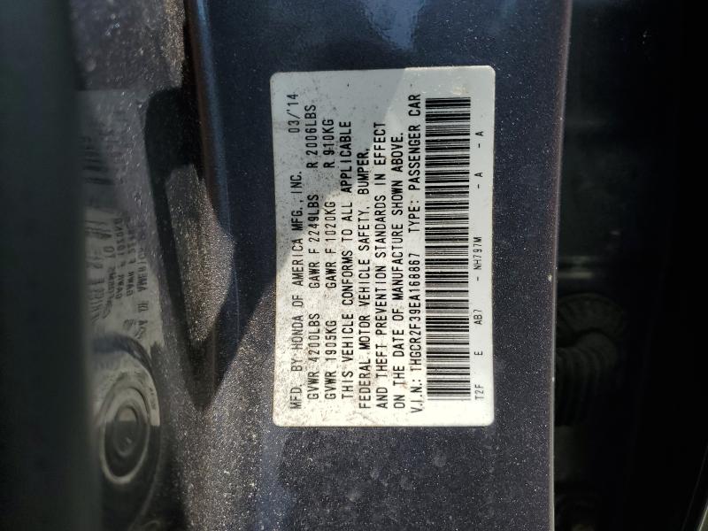 Aukcja sprzedaży 2014 Honda Accord, vin: 1HGCR2F39EA168867, numer aukcji: 55840236