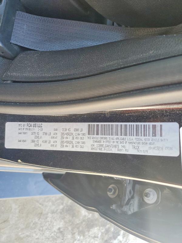 Продажа на аукционе авто 2019 Ram 1500, vin: 1C6RREJG4KN720873, номер лота: 56891266