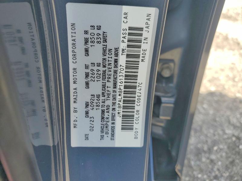 56490166 :رقم المزاد ، JM1BPALM8P1613707 vin ، 2023 Mazda 3 مزاد بيع