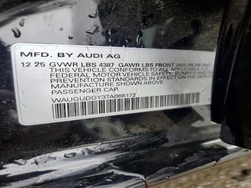 Aukcja sprzedaży 2026 Audi A3, vin: WAUGUDGY3TA066172, numer aukcji: 56839666