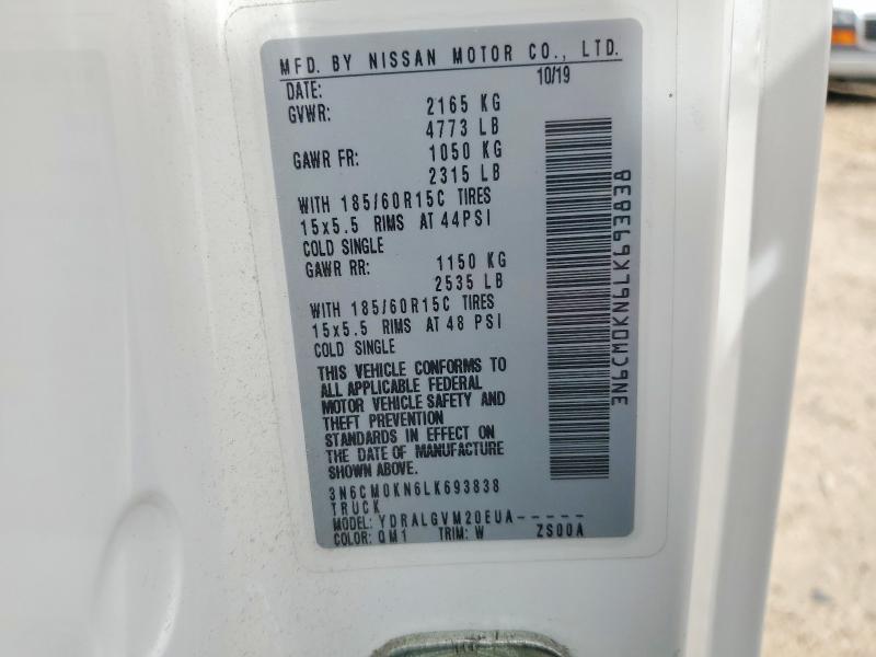 Продаж на аукціоні авто 2020 Nissan Nv200, vin: 3N6CM0KN6LK693838, номер лоту: 57740776