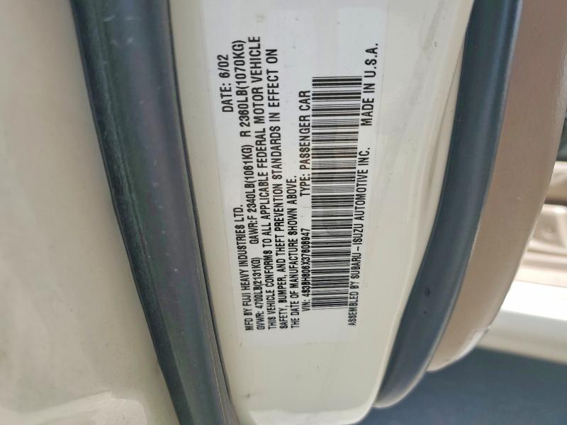 56540346 :رقم المزاد ، 4S3BH806X37608947 vin ، 2003 Subaru Legacy مزاد بيع