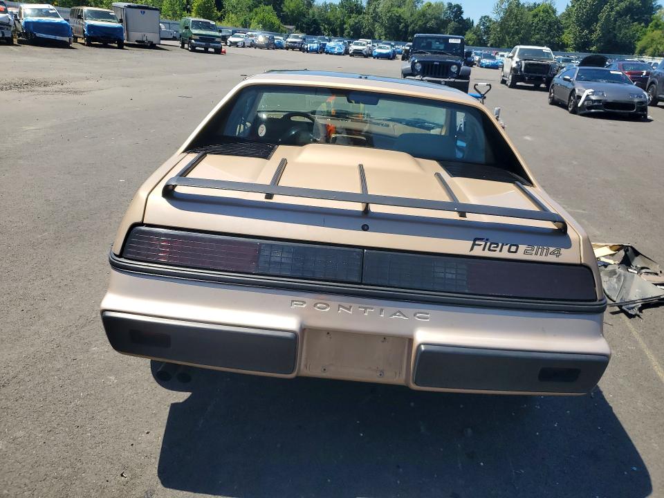 57358676 :رقم المزاد ، 1G2PM37R5GP228932 vin ، 1986 Pontiac Fiero مزاد بيع