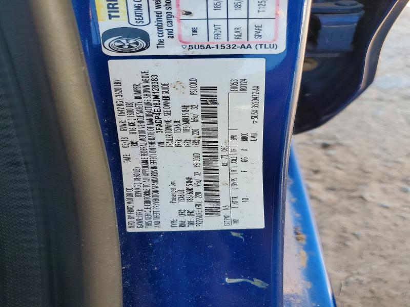 Продаж на аукціоні авто 2018 Ford Fiesta, vin: 3FADP4EJ8JM128383, номер лоту: 56792566