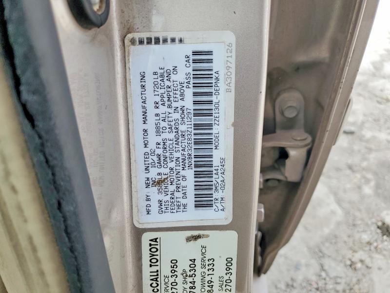 Продаж на аукціоні авто 2003 Toyota Corolla, vin: 1NXBR32E83Z111297, номер лоту: 56329396