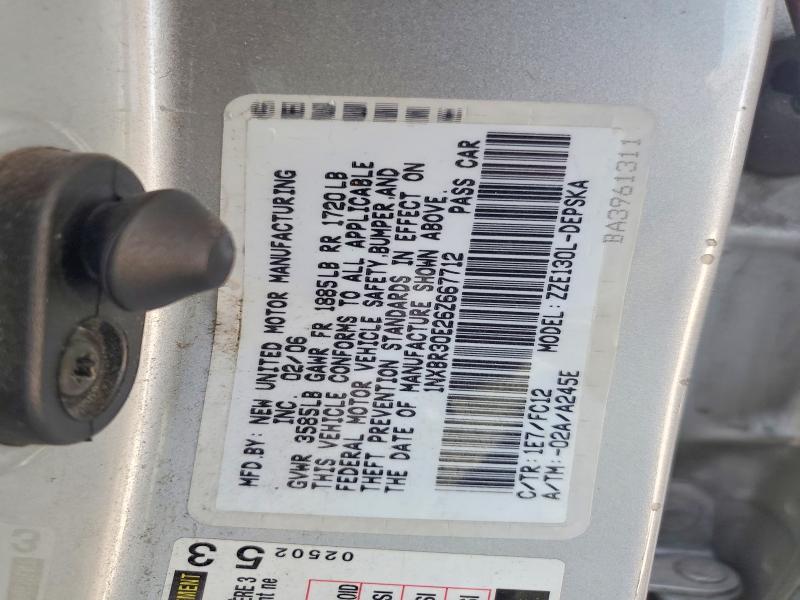 Auction sale of the 2006 Toyota Corolla, vin: 1NXBR30E26Z667712, lot number: 58518436