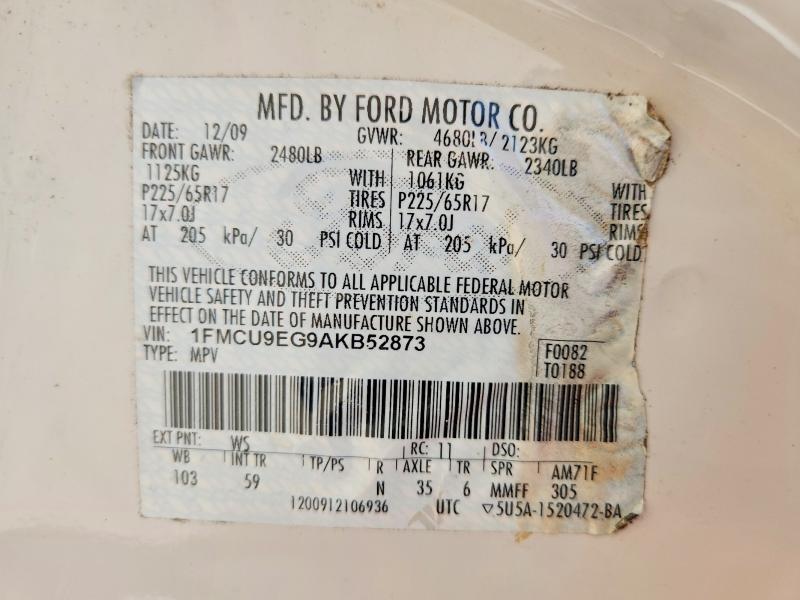 Aukcja sprzedaży 2010 Ford Escape, vin: 1FMCU9EG9AKB52873, numer aukcji: 56015676