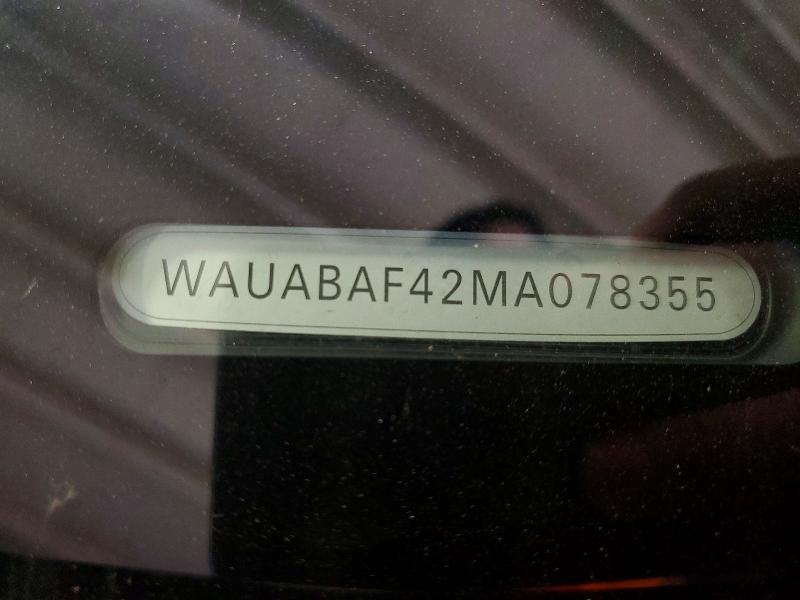 58243036 :رقم المزاد ، WAUABAF42MA078355 vin ، 2021 Audi A4 مزاد بيع