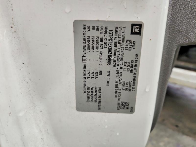 Aukcja sprzedaży 2010 Gmc Sierra, vin: 1GTPCTEX8AZ159603, numer aukcji: 55538956