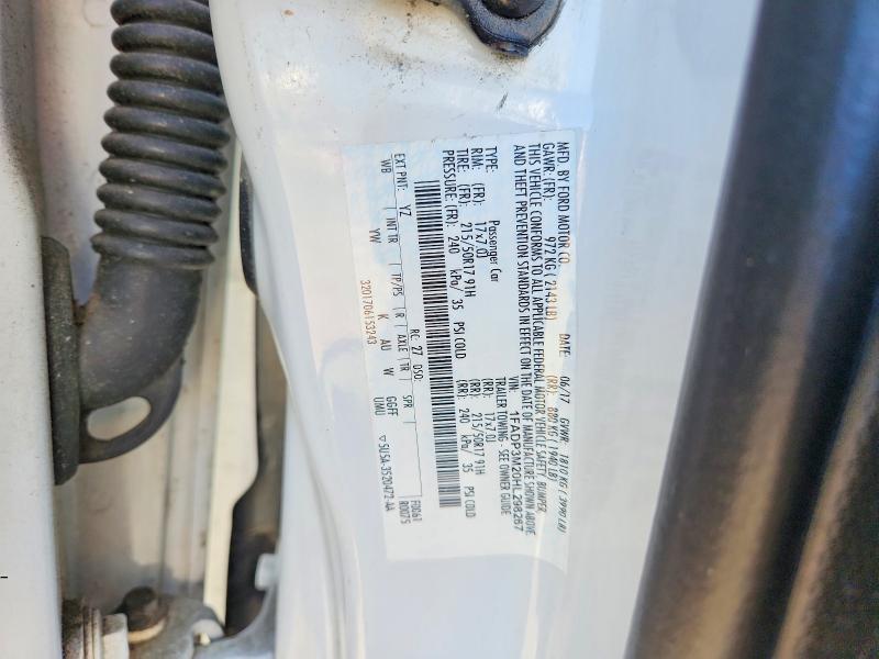 2017 Ford Focus მანქანა იყიდება აუქციონზე, vin: 1FADP3M20HL298267, აუქციონის ნომერი: 55919156