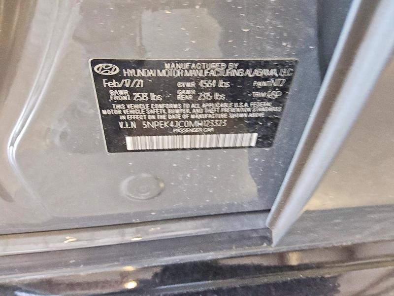 Продаж на аукціоні авто 2021 Hyundai Sonata, vin: 5NPEK4JC0MH123323, номер лоту: 57663126