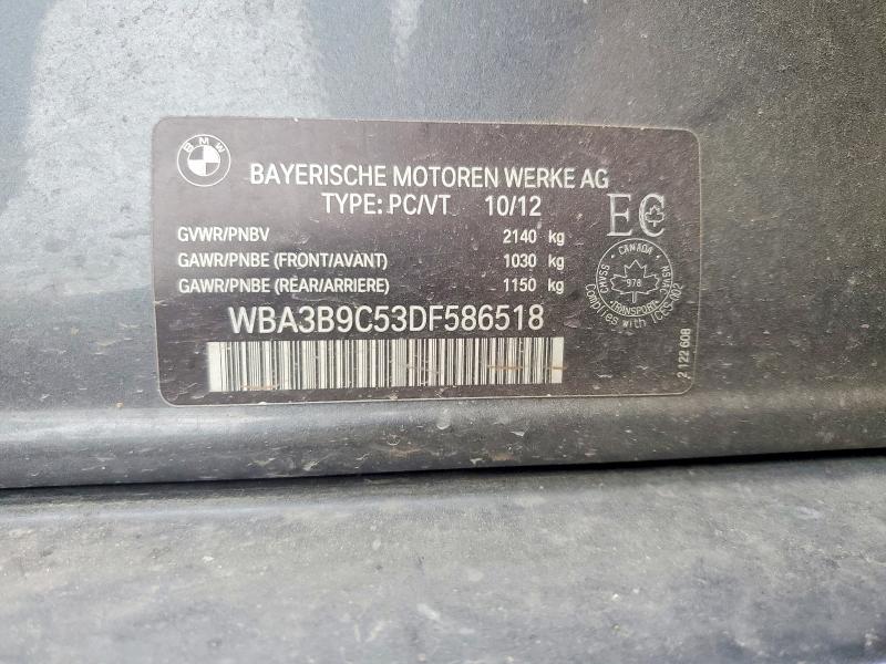 Продажа на аукционе авто 2013 Bmw 335, vin: WBA3B9C53DF586518, номер лота: 56602876