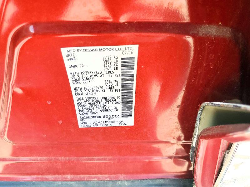 2017 Nissan Pathfinder მანქანა იყიდება აუქციონზე, vin: 5N1DR2MM3HC601005, აუქციონის ნომერი: 57025456