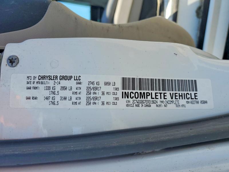 Aukcja sprzedaży 2014 Dodge Grand Caravan, vin: 2C7WDGBG7ER319624, numer aukcji: 55887266